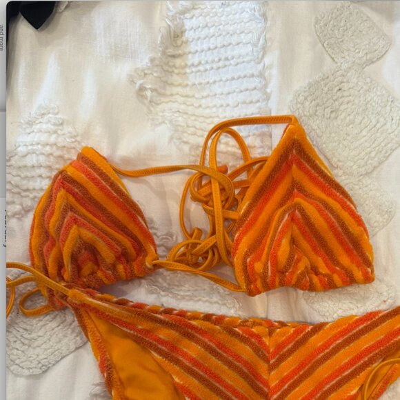 TRIANGL VINCA - GILI Top Orange Size XS - Picture 3 of 3